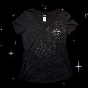 Harley-Davidson Women's Black Graphic Tee